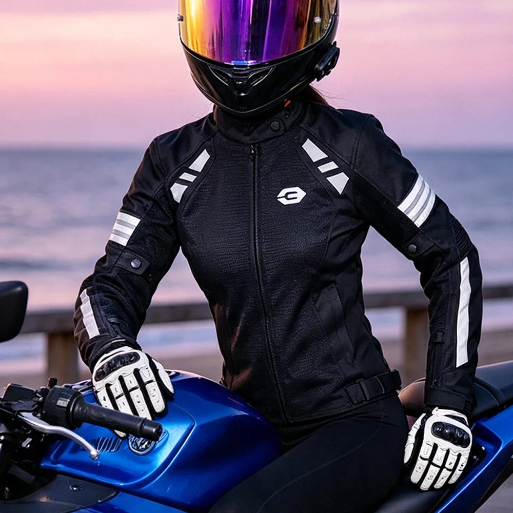 Damjacka för motorcykel