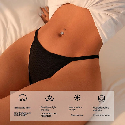 5-pack G-string i bomull med låg midja för dam