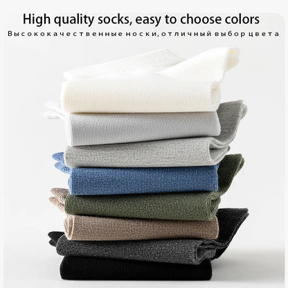 Men Combed Cotton Socks Short Breathable Odor proof and antibacterial Business Spring Summer for Male socks High Quality 5Pairs