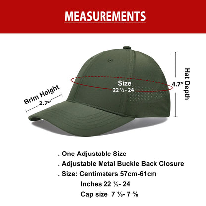 Unisex Classic Mesh Adjustable Breathable Golf Dad Hat Baseball Cap for Running Fishing and Outdoor Activities FC360