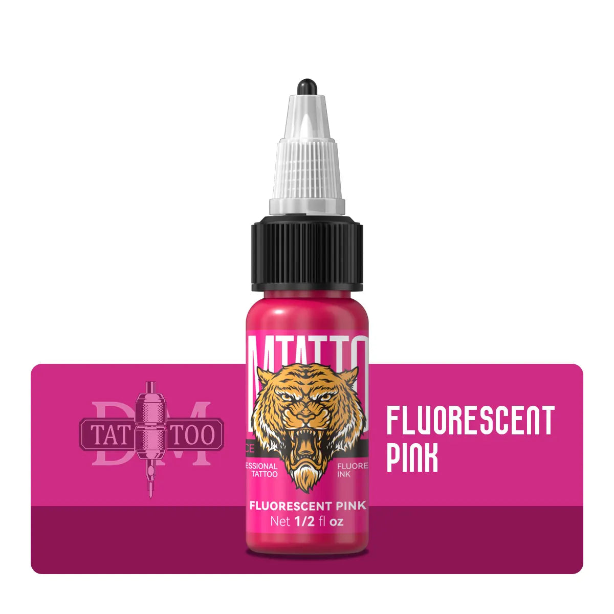 DM Fluorescent Tattoo Ink 15ml 1/8PCS Color Professional Beauty Paints Natural Plant Extract Pigment Body Painting Tattoo Ink