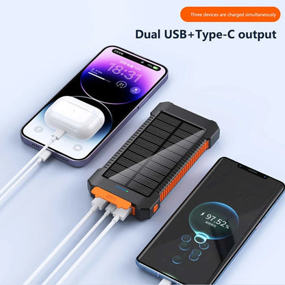 Lenovo 200000mah Solar Power Bank Portable Large Capacity Super Fast Charging Outdoor External Battery For iPhone Samsung Huawei
