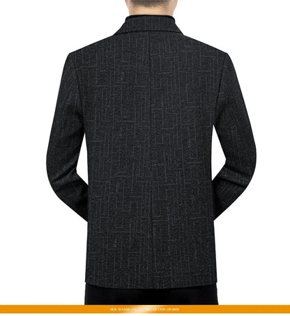 Business Casual Kavaj Herr – Elegant Enkelknäppt Sommarjacka