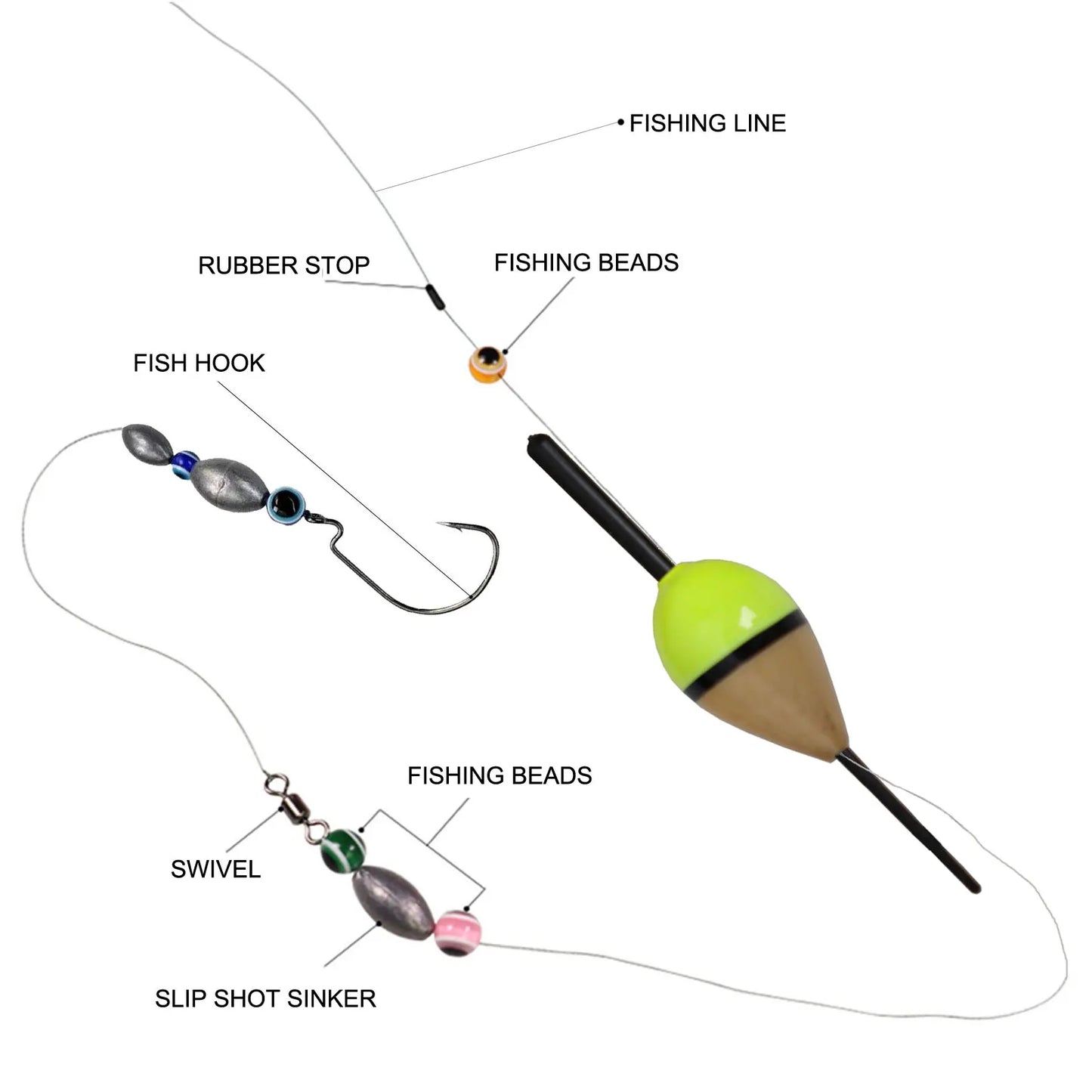 FREE FISHER 10pcs/Lot Lighted Fishing Floats,8cm Bobbers,Collection Cork Buoy Paulownia Wood Floats Plastic Stick Buoyancy 2g