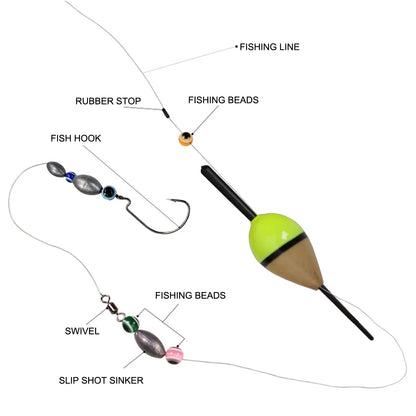 FREE FISHER 10pcs/Lot Lighted Fishing Floats,8cm Bobbers,Collection Cork Buoy Paulownia Wood Floats Plastic Stick Buoyancy 2g