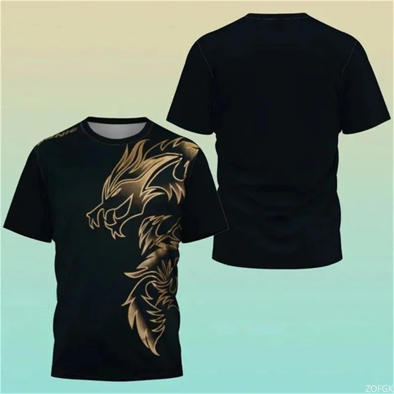 New Hot 3D Printing Boutique Table Tennis Shirt Training T-shirt Sweat Absorption Comfortable Top Badminton Sport Round Neck O N