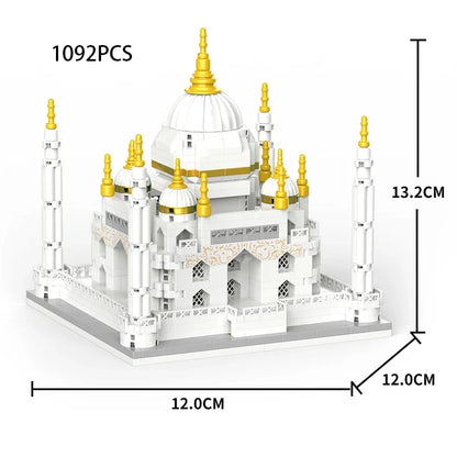 MOC Taj Mahal Byggklossar – Världsberömd Arkitektur Minimodell 288 eller 401 Bitar CE Pedagogisk Leksak 2026