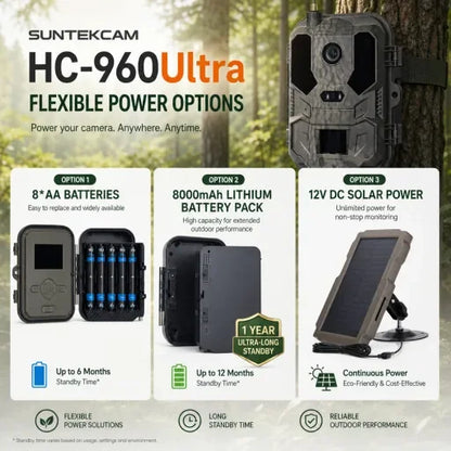 4G LTE Jaktkamera HC-960Ultra-LI med 4K Live-video och 8000mAh Batteri