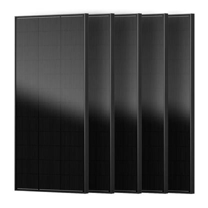 RVPOZWER Rigid Solar Panels 18BB N-Type Mono Cells 24.2% High Efficiency PV Power for Home RV Charge Farm Outdoor Off-Grid Travel Camping High Output 200W/400W/800W