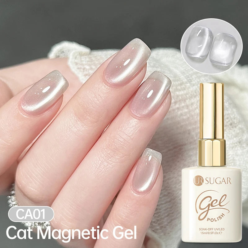 UR SUGAR 15ml Cat Magnetic Gel Nail Polish 30 Colors Semi Permanent Magnetic Gel UV/LED Soak Off Painting Vanrish Design