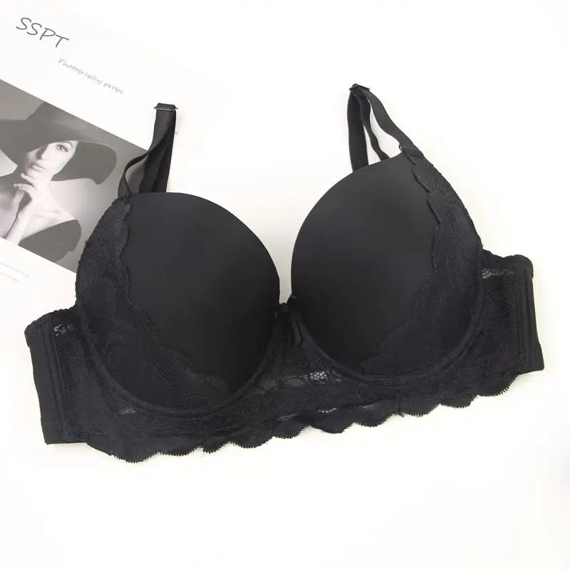 Push-up BH C-E Kupa Andningsbar Underkläder Plus Size Langerie