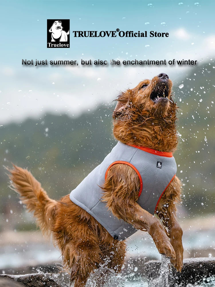 Truelove Pet Cooling Vest Summer Clothes Cooler Lightweight Jacket for Small and Big Dog Warm Winter and Cool for Beach TLG2511