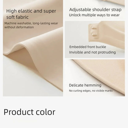 Dam KUCLUT Issilke Shapewear BH – Sömlös Push-up Trådlös Magkontroll Kylande Osynlig, Svart & Hudton 70–85 A–C