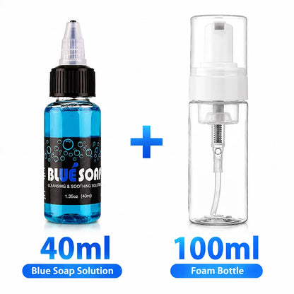 500/40ml Tattoo Blue Soap Blue Algae Concentrated Cleaning Solution Liquid Tattoo Green Soap for Tattoo Studio Aftercare Supply