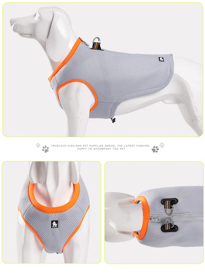 Truelove Pet Cooling Vest Summer Clothes Cooler Lightweight Jacket for Small and Big Dog Warm Winter and Cool for Beach TLG2511