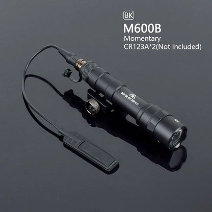 Taktisk M600 Vapenlamp med Tryckströmbrytare för 20 mm Skena