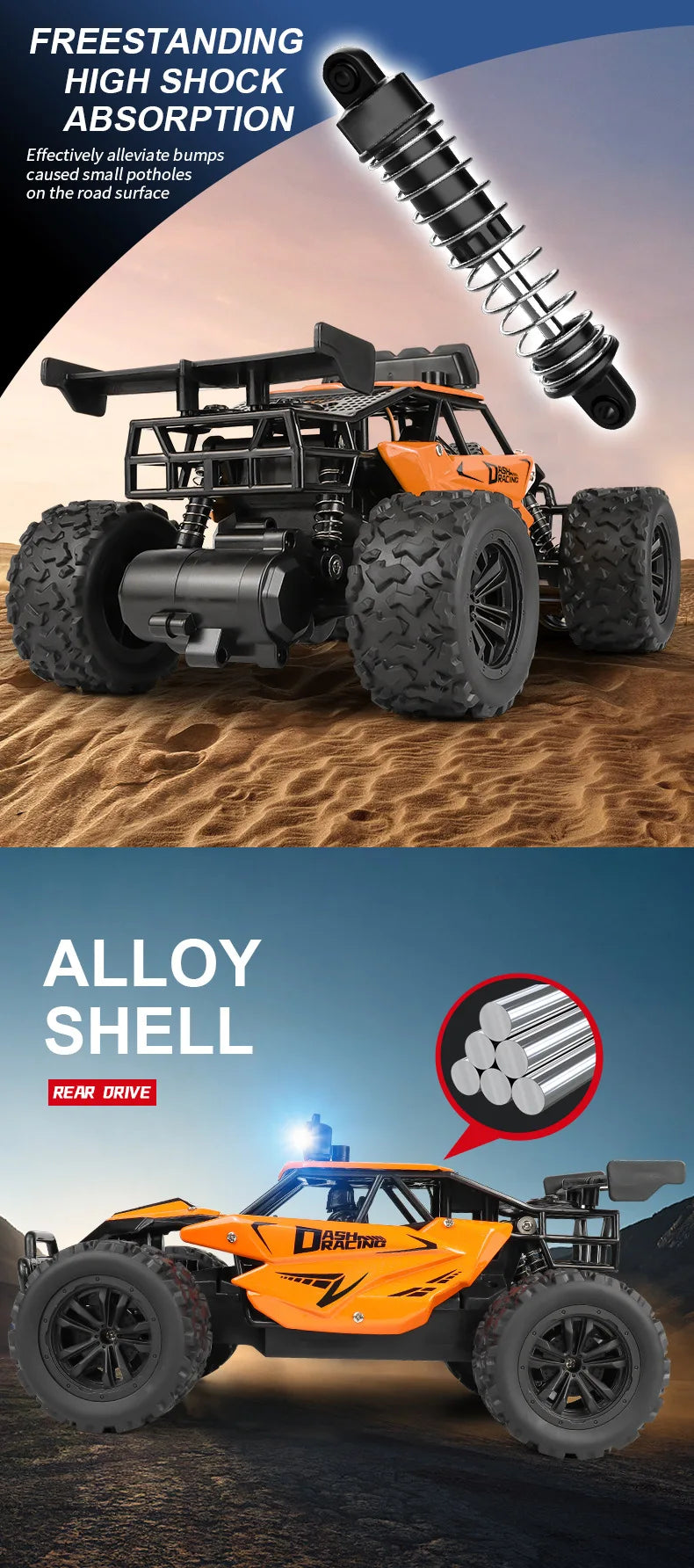 Oike RC-bil 1:16 modelleksak med fjärrkontroll