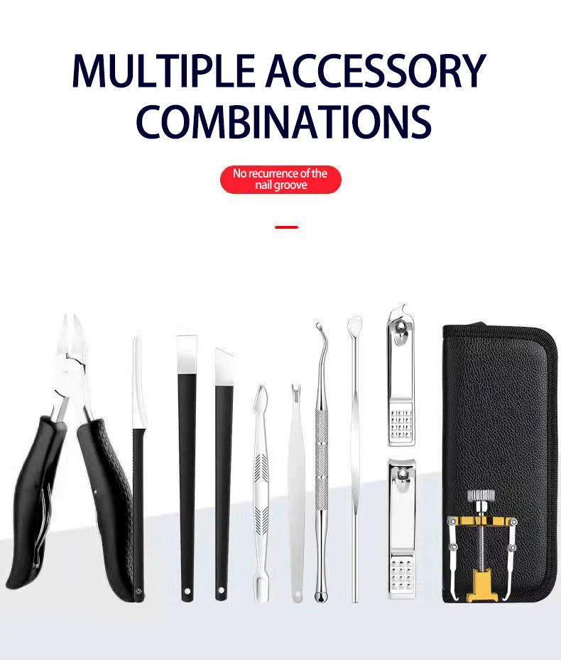 Nail Clipper Set for Paronychia Home Pedicure Tool Portable MEN'S High-grade Manicure Knife Dead Skin Scissors