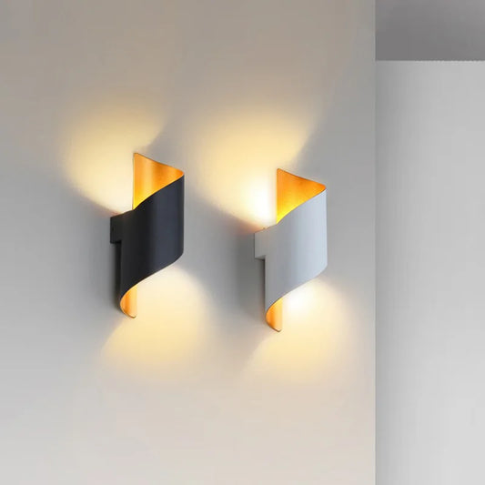Modern LED Up & Down Vägglampa Utomhus – 10W, IP65, AC85–265V, Varmvit/Kallvit, Svart/Vit/Guld