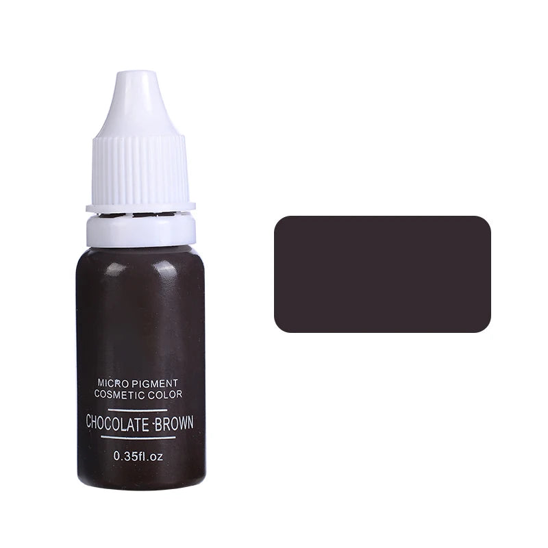 15ml Permanent Makeup Color Natural Eyebrow Dye Plant Tattoo Ink Microblading Pigments For Tattoos Eyebrow Lips Eyelash Set