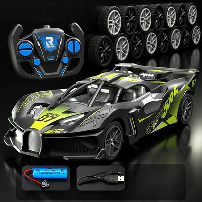 Radiostyrd driftbil med uppladdningsbart 3,7 V-batteri, 21/28 cm
