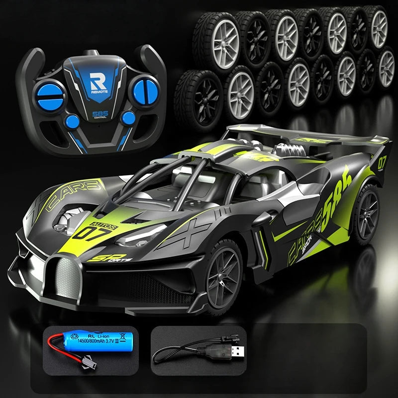 Radiostyrd driftbil med uppladdningsbart 3,7 V-batteri, 21/28 cm