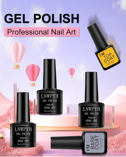Poly Gel Extension Tool Set Professional Gel Nail Polish Kit With UV LED Nail Lamp Dryer And Electric Nail Drill Machine