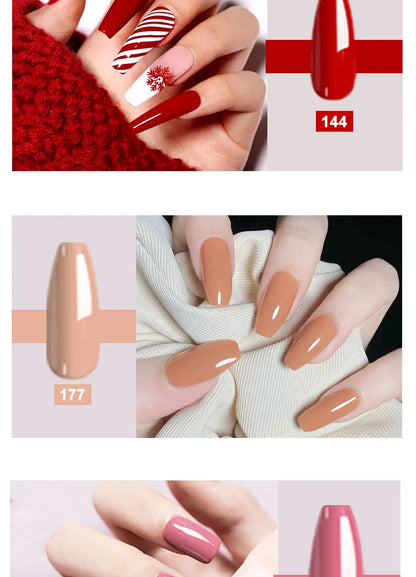 Limegirl Semi-Permanent  8ml Nail Gel Polish Kit With USB UV Lamp Soak Off Base&Top Coat Varnish Manicure Set  for Nails Salons