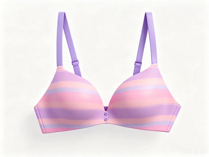Ice Silk Seamless Wireless Bra Women Push Up Comfort Underwear 3/4 Cup Deep V Neck Daily Lingerie Bralette Plus Size