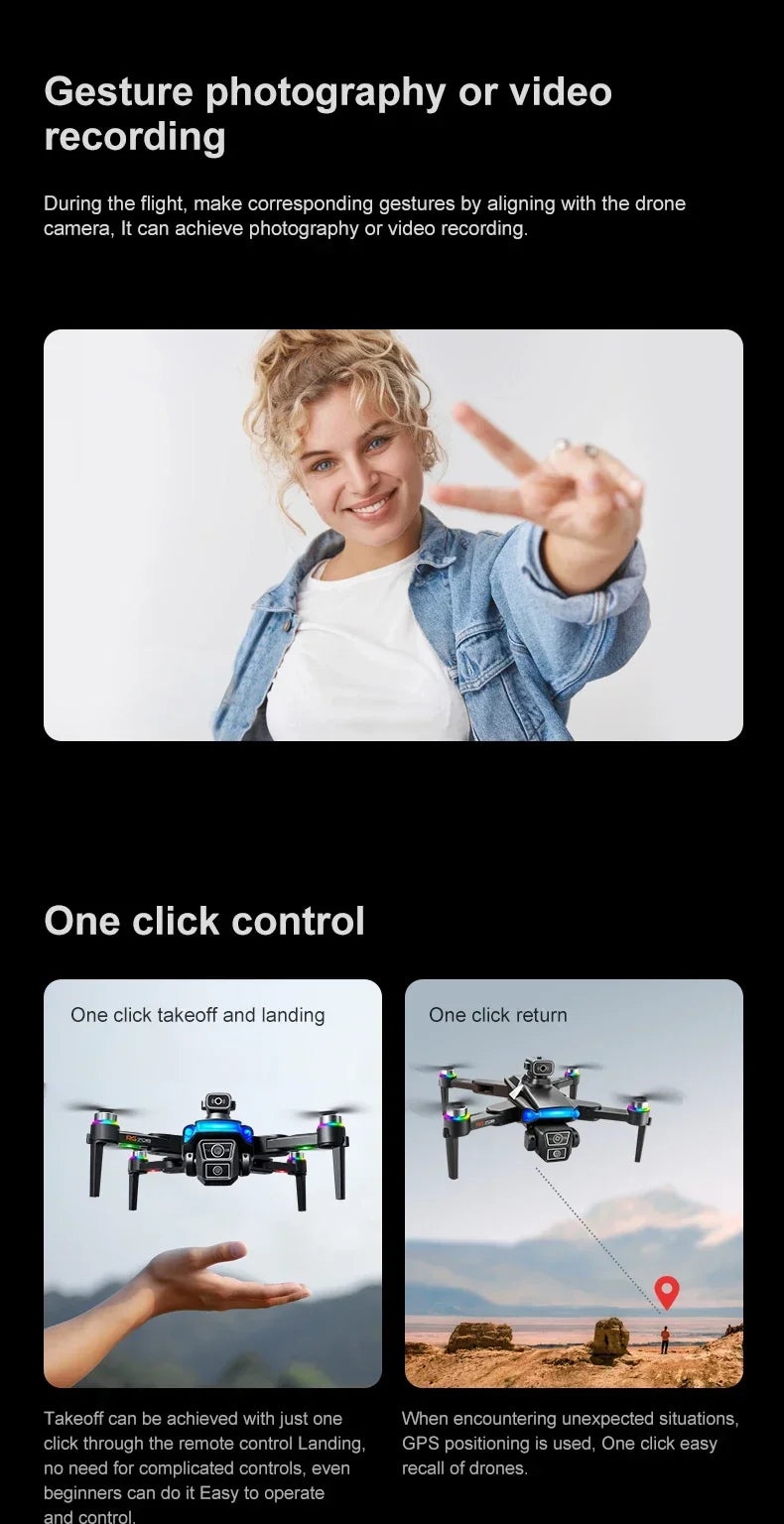 RG706 MAX GPS Drone 8K Professional Dual HD Camera 5G WIFI FPV 360° Obstacle Avoidance Brushless Large Screen Rc Quadcopter Dron