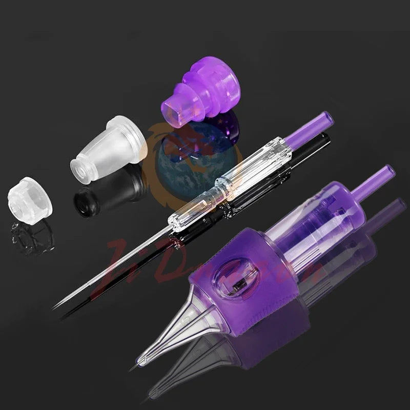 20pcs Professional Universal Tattoo Cartridge Needle Set Round Liner 0.18mm1RL Permanent Makeup Eyebrow Tattoo Machine Supplies