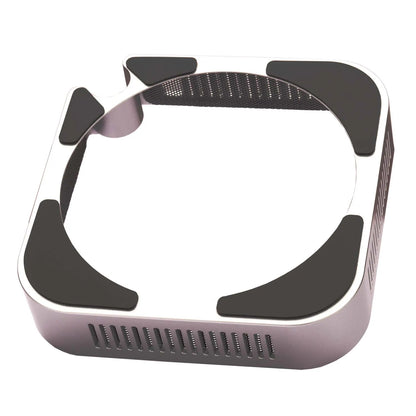 DOXONN Ställ för Mac Mini M4/M4 Pro – 360° Ventilation Dammskydd Halkfri Silikon PC+ABS Trådlöst Signal-vänlig, Silver