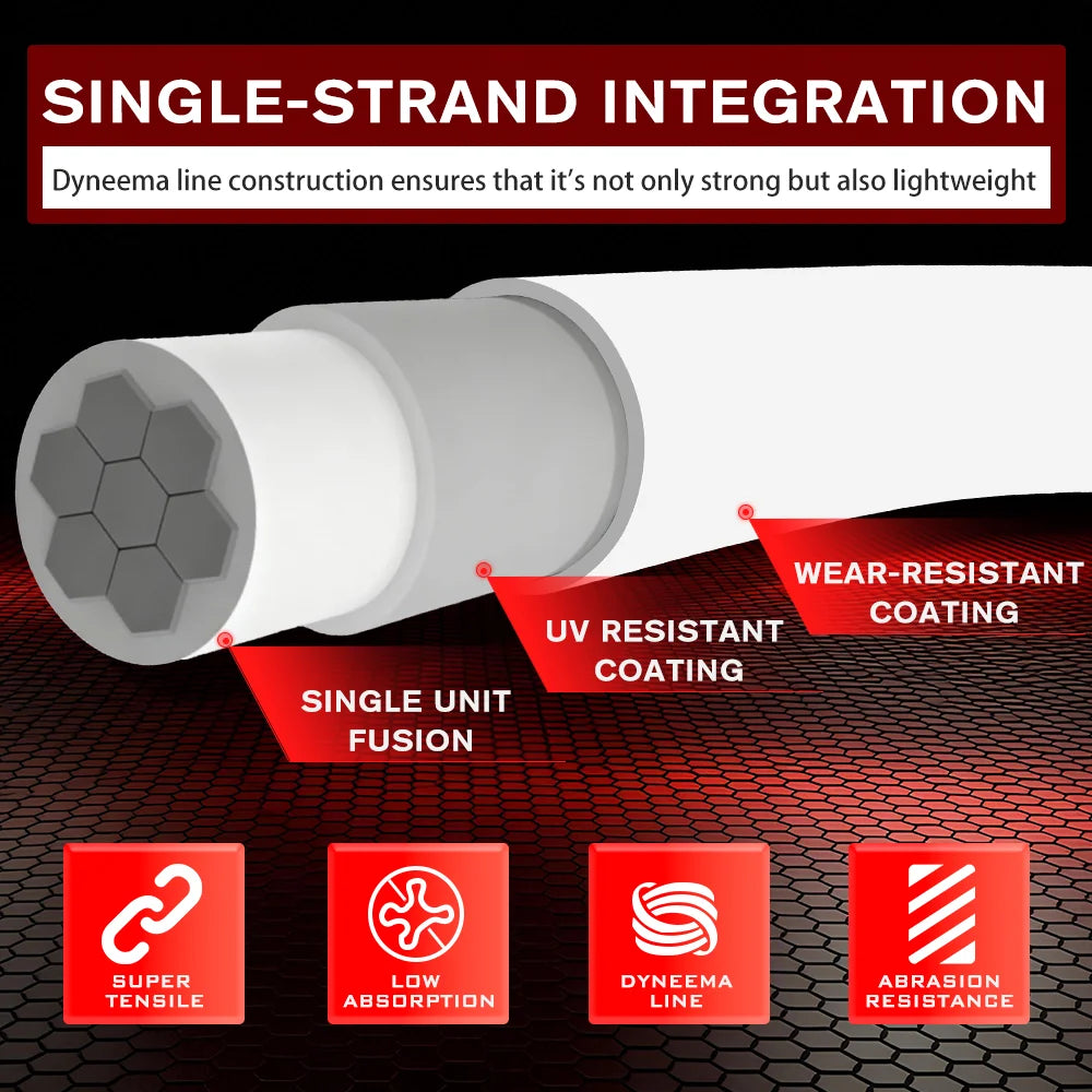 Thornsline Fireline Micro Fused Braid Line Single Strand 100M 200M 300M 500M Smooth Thin Abrasion Resistant Ice Fishing Line
