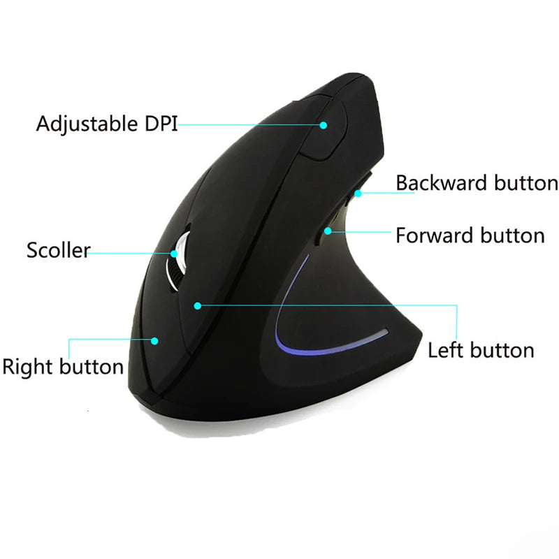 Bärbar trådlös USB- och Bluetooth-gamingmus