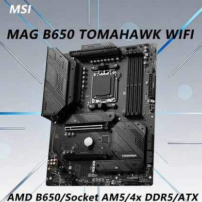 MAG B650 TOMAHAWK WIFI AMD B650 Motherboard AM5 CPU Support Ryzen 7 9800X3D 9 9950X 7 7800X3D 5 9600X 7 8700G DDR5 HDMI ATX PC
