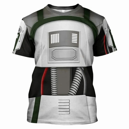 Fashion Men's T-Shirts Darth Vader Cosplay Summer 3D Printed Short Sleeve Street Casual Comfortable Quick-Drying Men's Clothing