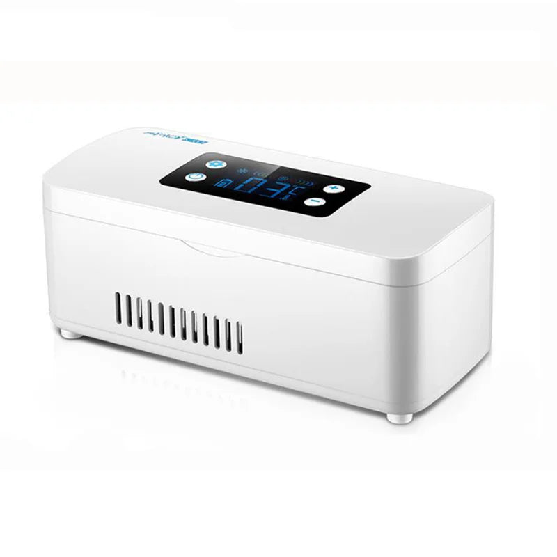 Bärbar Insulinkylare & Medicinkylskåp – LCD-skärm, Batteridriven