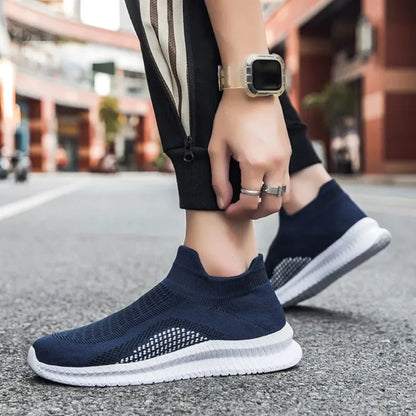 Herr-sneakers för löpning & träning – Andningsbara, lätta, storlek 39–47, 3 färger