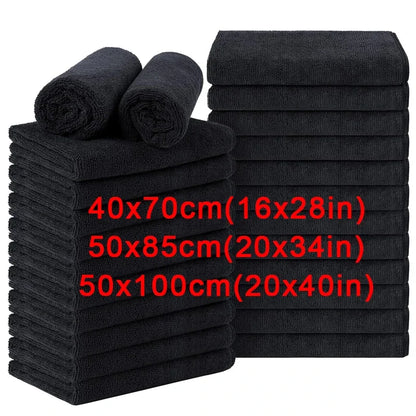 5/10Pcs Microfiber Salon Towels Bleach Proof Beauty Hair Salon Towels Hairdresser Spa Bath Kitchen Car Wash Towel