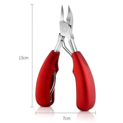 Professional Toe Nail Clippers Cutter Ingrown Toenail Tool Thick Nail Dead Skin Dirt Remover Super Sharp Curved Blade Nail Tools