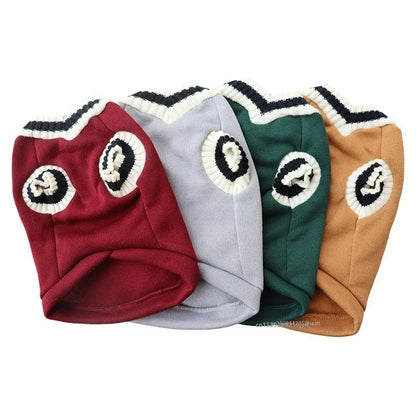 Cat Dog Sweater V-neck Pullover Winter Pet Clothes for Small Dogs Cat Vest Puppy Jacket Pet Cat Clothing Kitty Costume