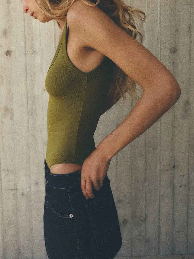 New fashionable spicy girl sexy slim fit versatile jumpsuit