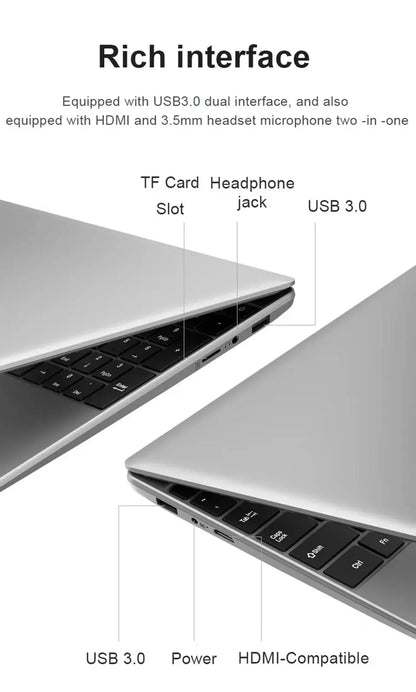 14,1" Laptop Intel Core i9-10980HK / N150 16GB LPDDR4 Upp till 2TB SSD – Win 11 Pro FHD IPS WiFi 6 Bluetooth 5000mAh Kamera CE