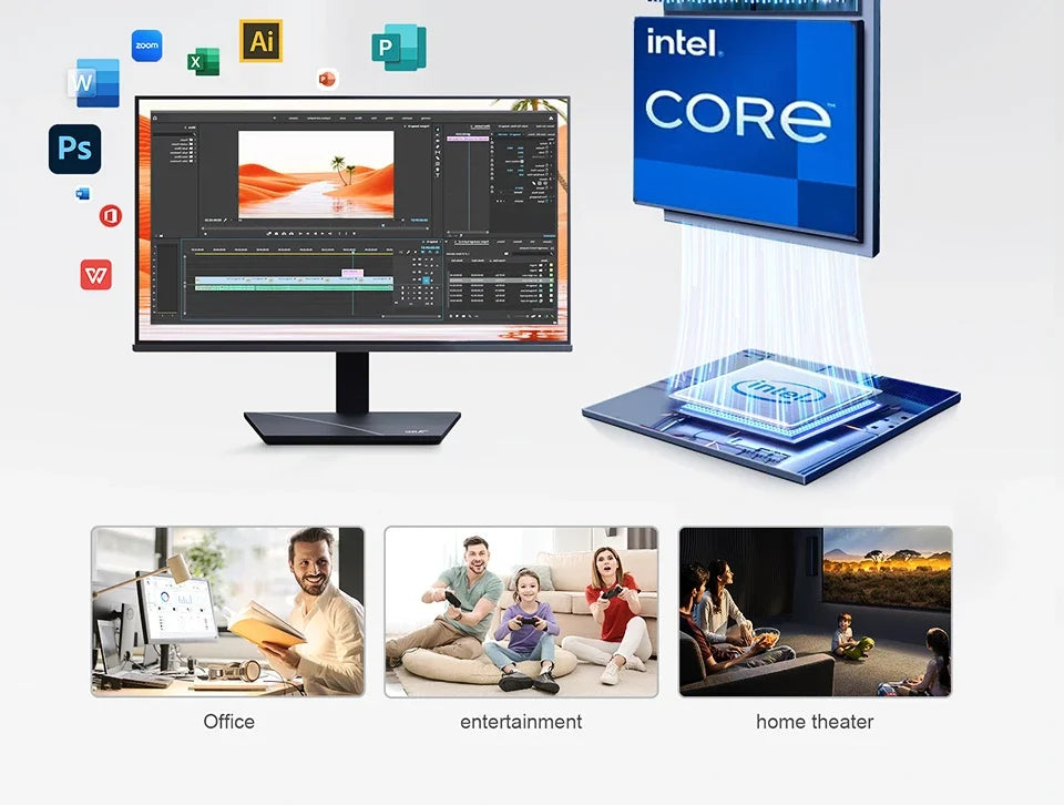 3 Screen Display Mini Host Windows 11 Mini Pc Intel Core I9 10980HK Mini PC Computer 16/32GB RAM 1TB/2TB SSD Wifi 6 BT5.2 4K HD