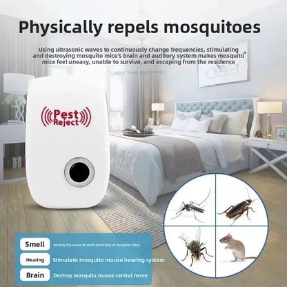 Ultrasonic Rat Destruction Mosquito Killer Repellent Pest Control Safe Effective For Home Garden Indoor Outdoor Insect Repeller