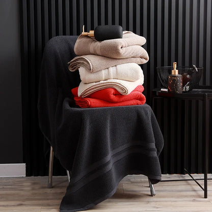1/2/3pcs Grey Bath Towels Set for Adults - Absorbent Luxury Cotton Towels for Bathroom Home Hotel Beauty Salon Beach Gift Towels