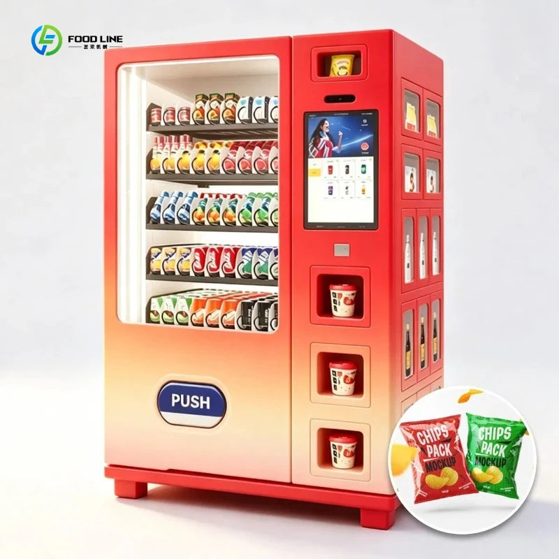 Smart kylmaskin för drycker och snacks