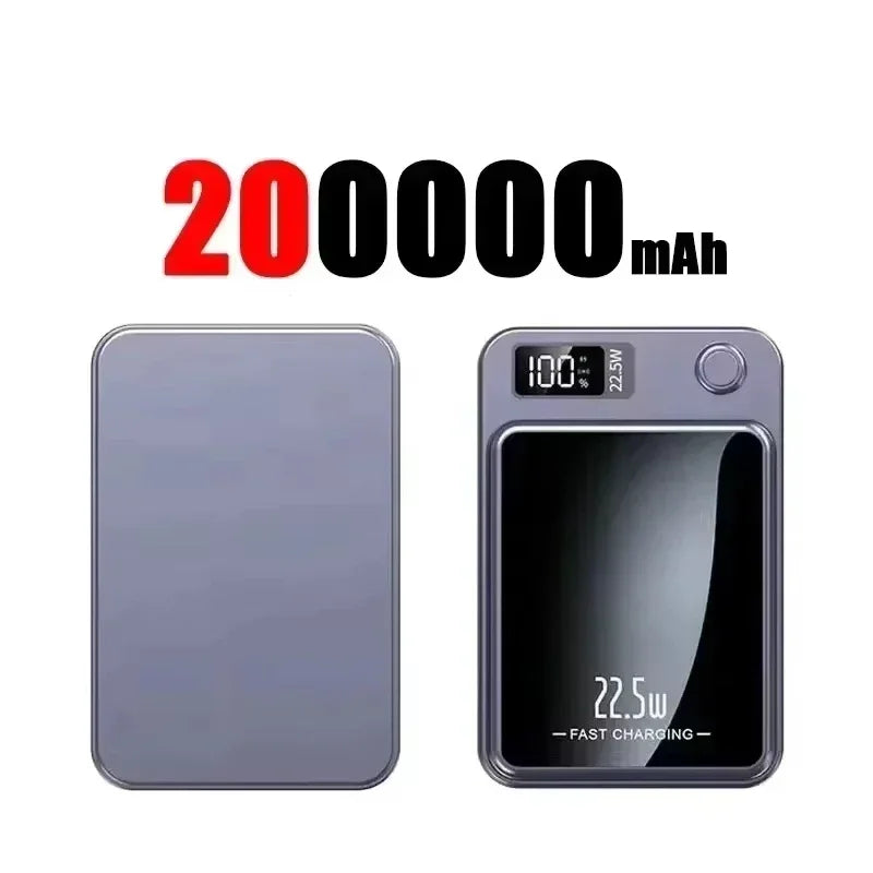 Lenovo Magnetic Power Bank 50000mAh Wireless Charger Super Fast Charging for Magsafe External Battery For iPhone 17/16/15/14/13