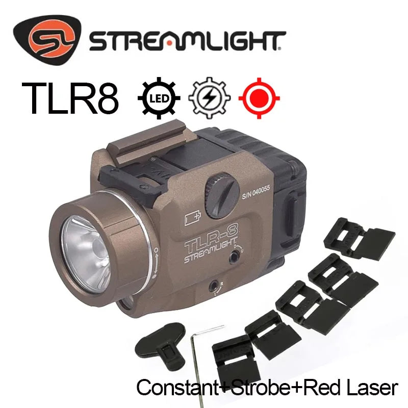 Taktisk Ficklampa 500 Lumen för 20 mm Skena