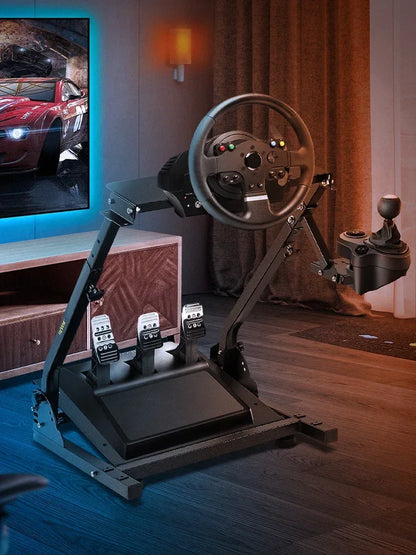 Racing Simulator Self-Career Steering Wheel Stand with Optional Shifter Mount for Xbox PS PlayStation for Logitech G27 G29 Gaming Wheel Stand Wheel Pedals